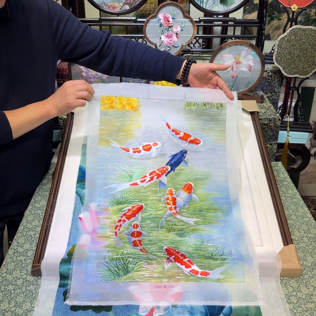 刺绣手工苏绣工艺制作技艺精湛