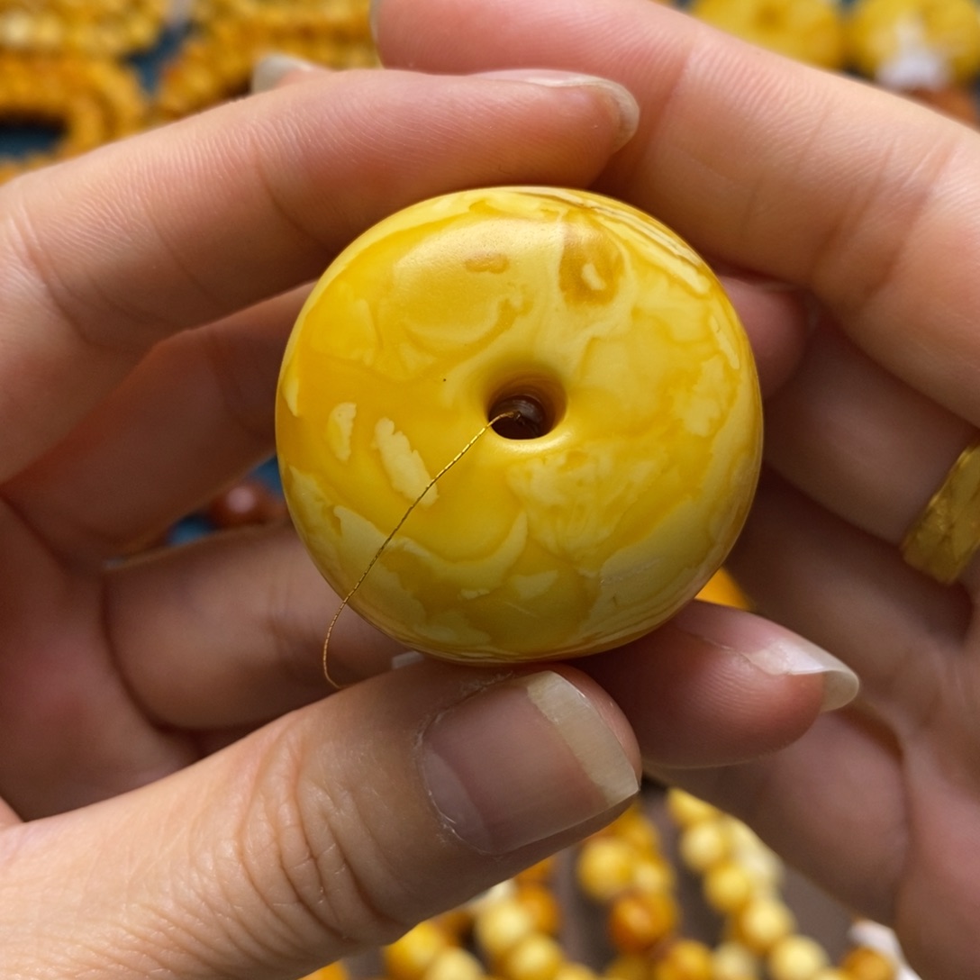 琥珀颈饰未镶嵌34加