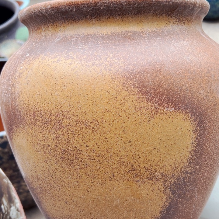 紫砂花盆高约30口约21