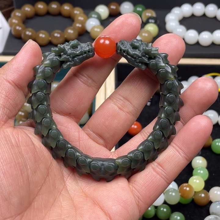 和田玉手串未镶嵌