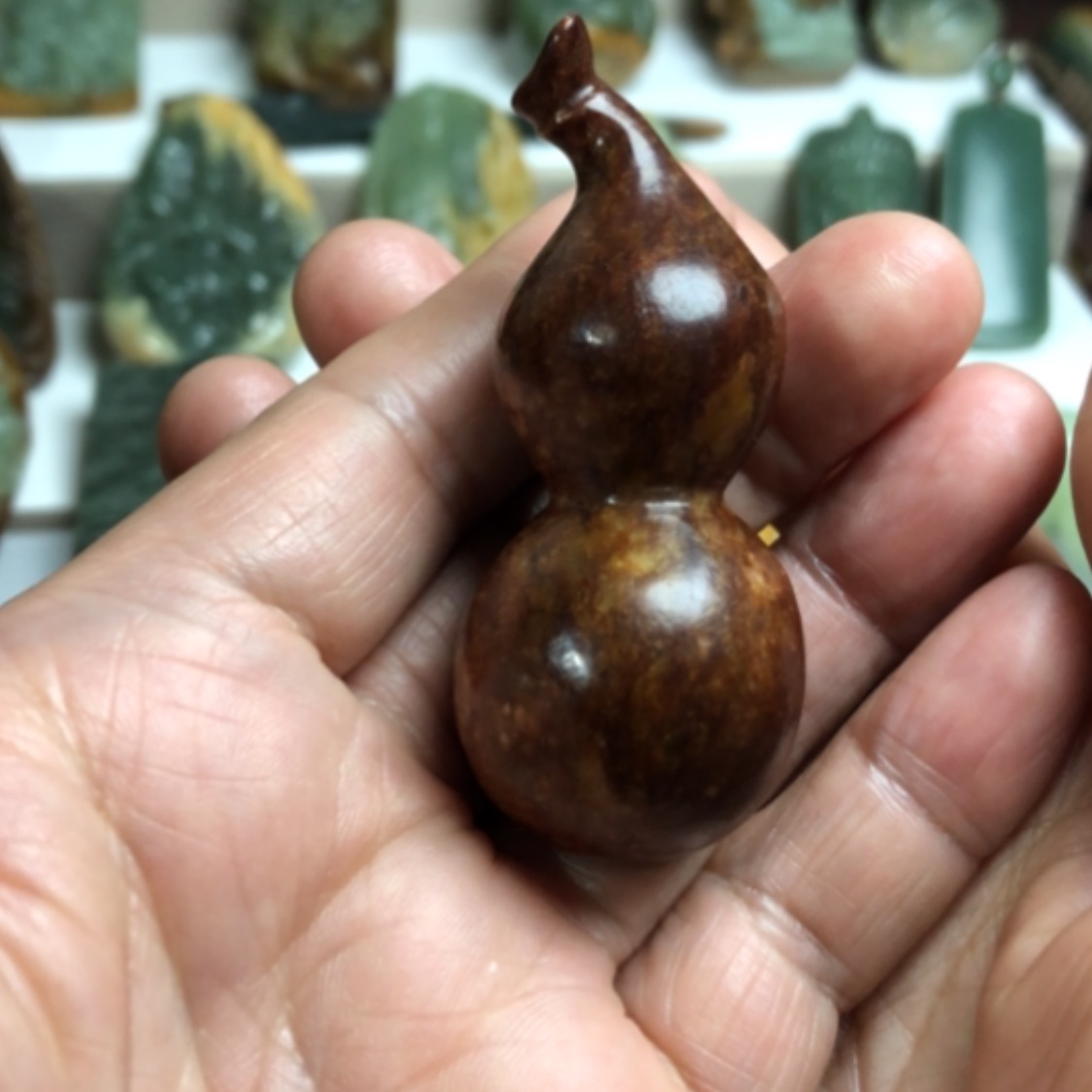 【闪购商品】岫岩河磨玉（透闪石质玉）挂件未镶嵌