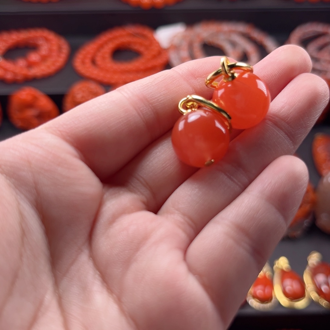 南红玛瑙南红银S925镶嵌