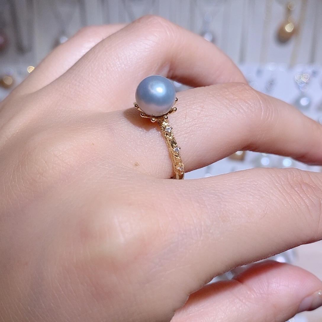 戒指未镶嵌淡水珍珠s y