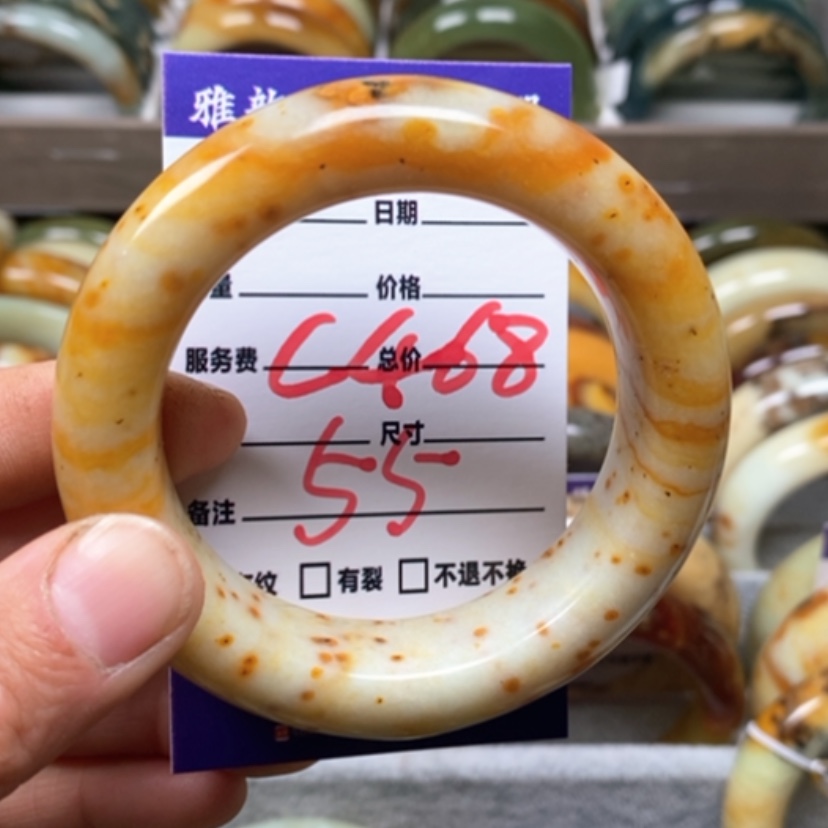 【闪购商品】蛇纹石玉手镯未镶嵌