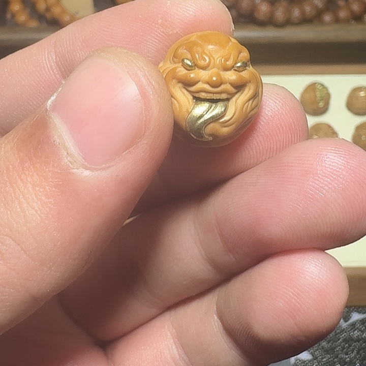 文玩猴头镶嵌精工