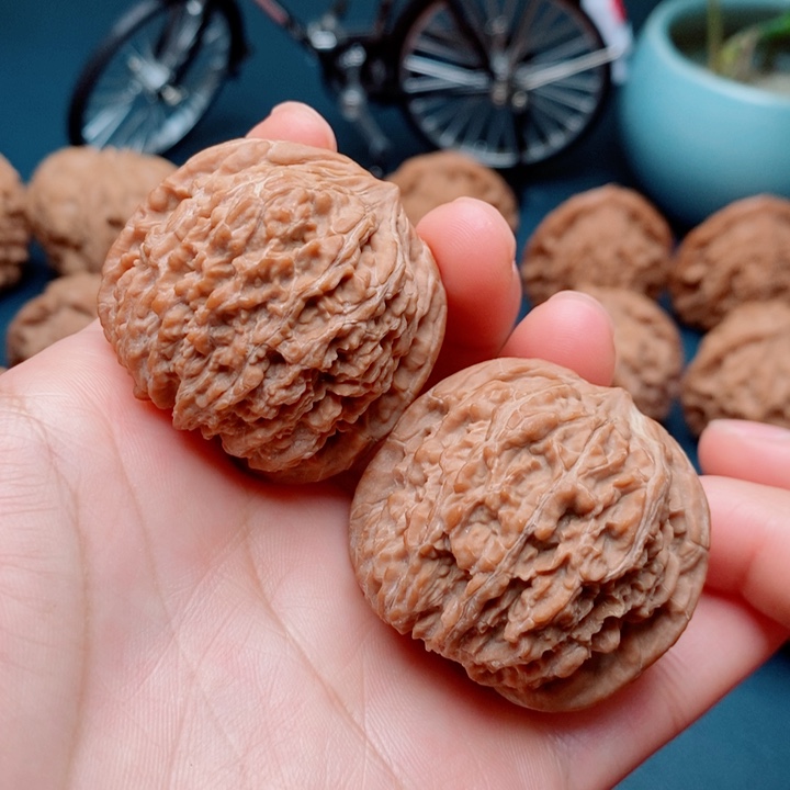 文玩核桃把件137狮子头39全品