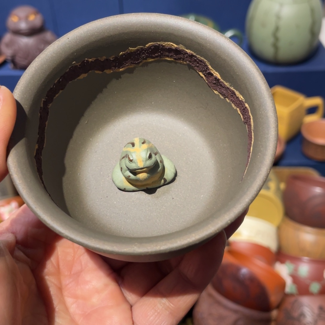 原矿紫砂手工主人杯 