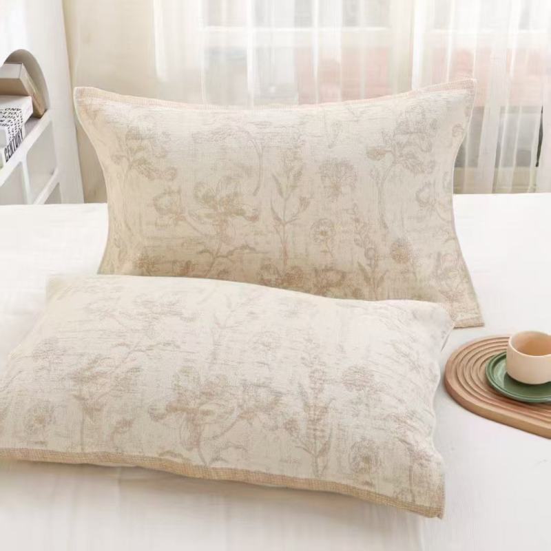 【妆花云锦】国宾伴手礼天然雨露麻枕巾（花满蹊 50*72）