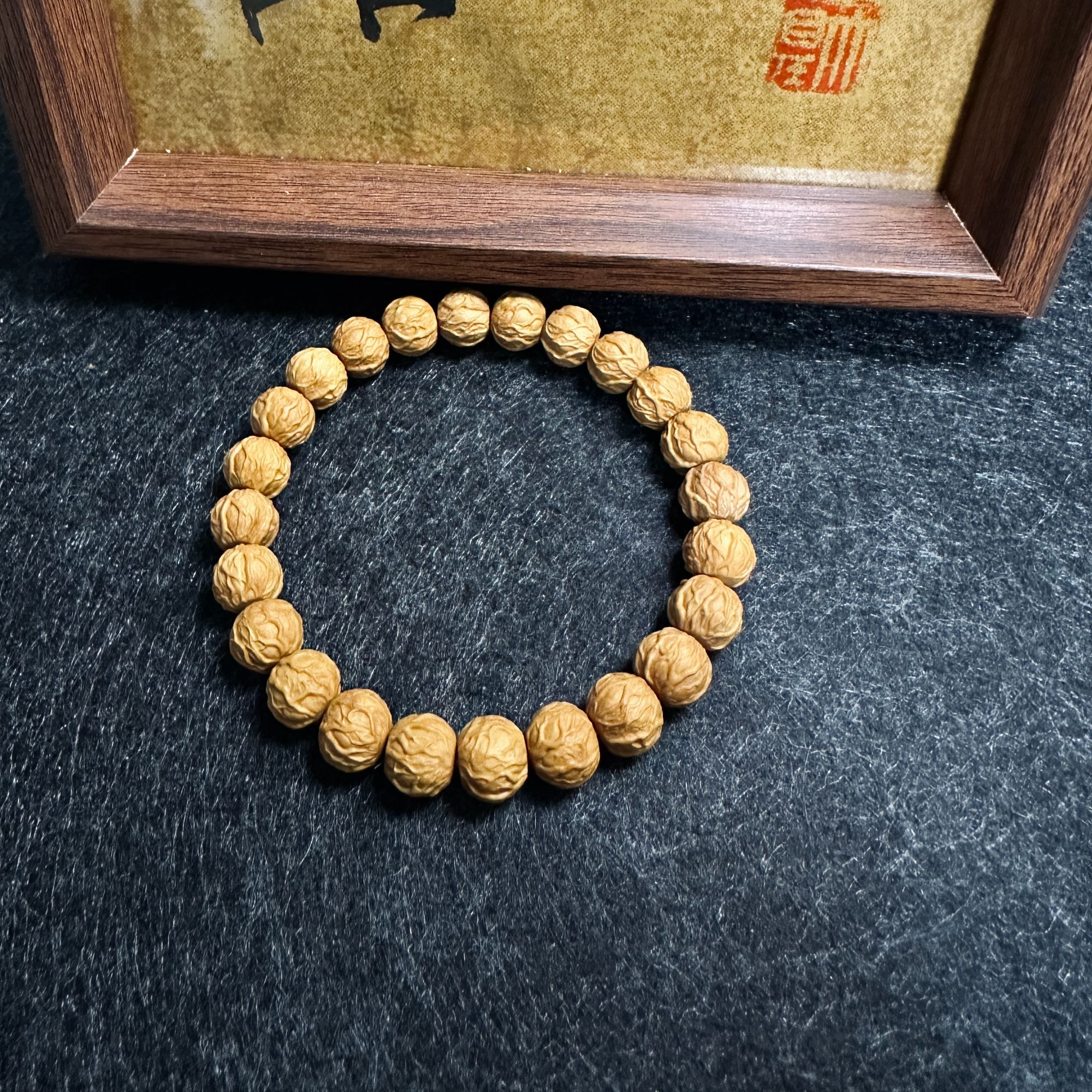 王冠 全品无暇毒液猴头手串