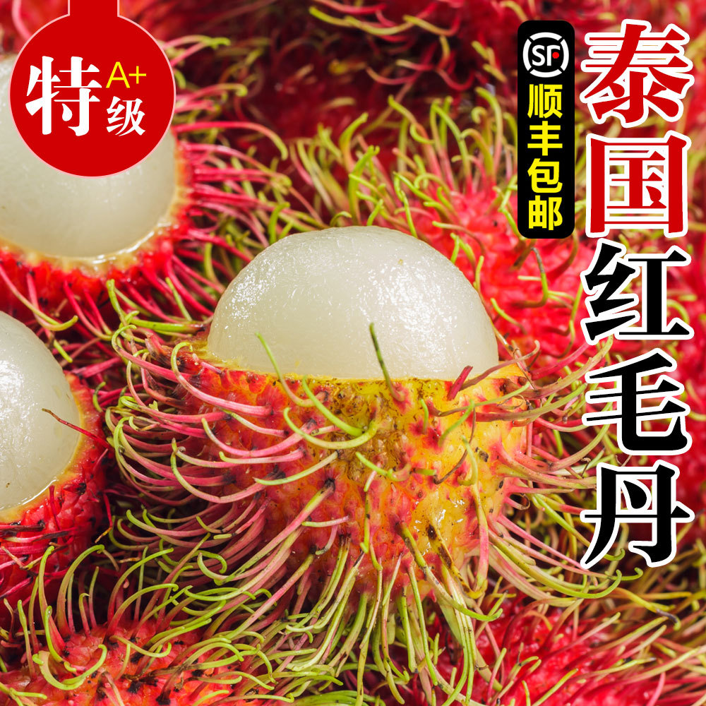 顺丰大果1-5斤越南红毛丹进口当季新鲜荔枝热带水果甜毛荔枝整箱