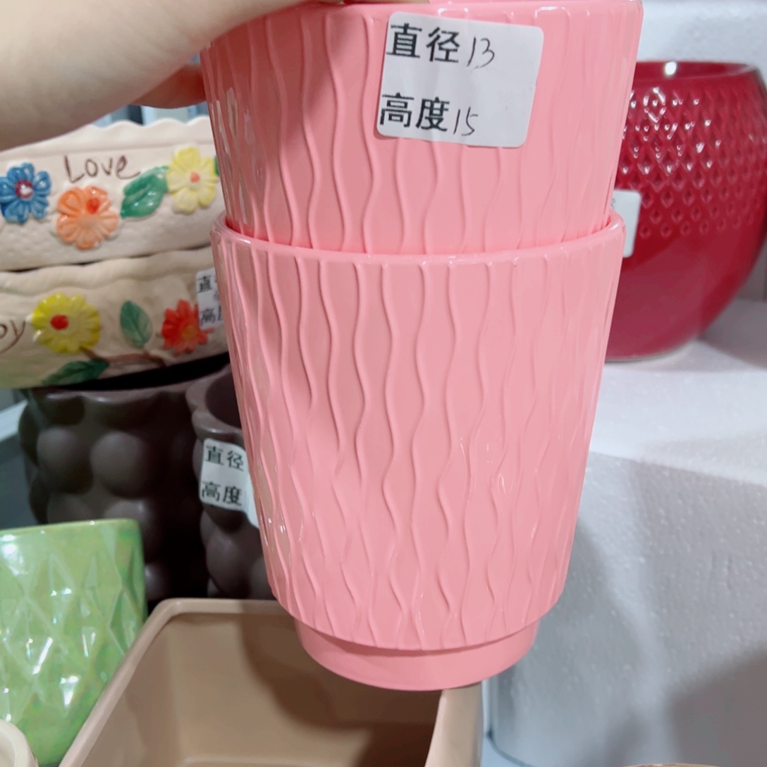 有孔，陶瓷花盆满10米包邮发货