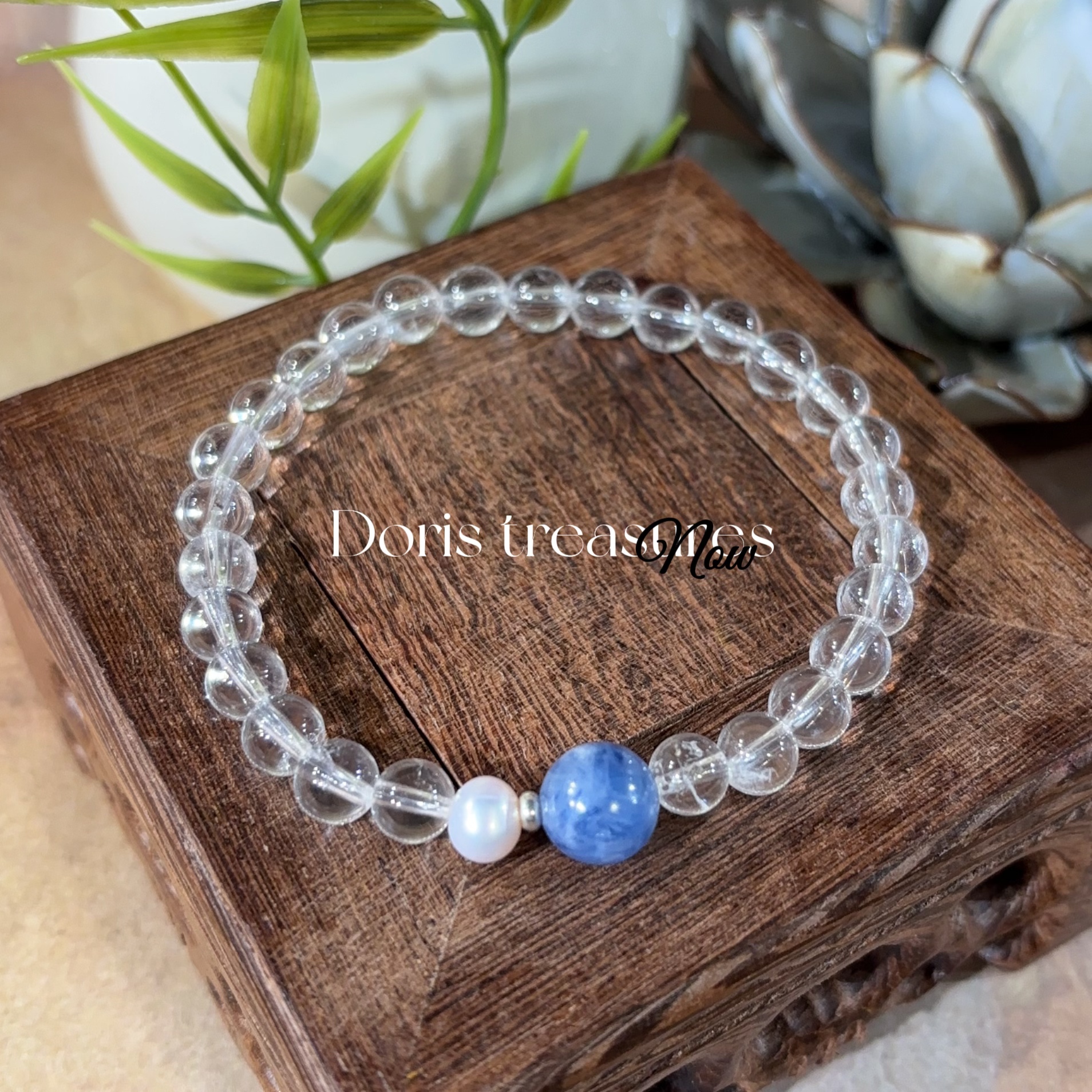 【领航员】天然水晶手串 多样性发一 颜色微差