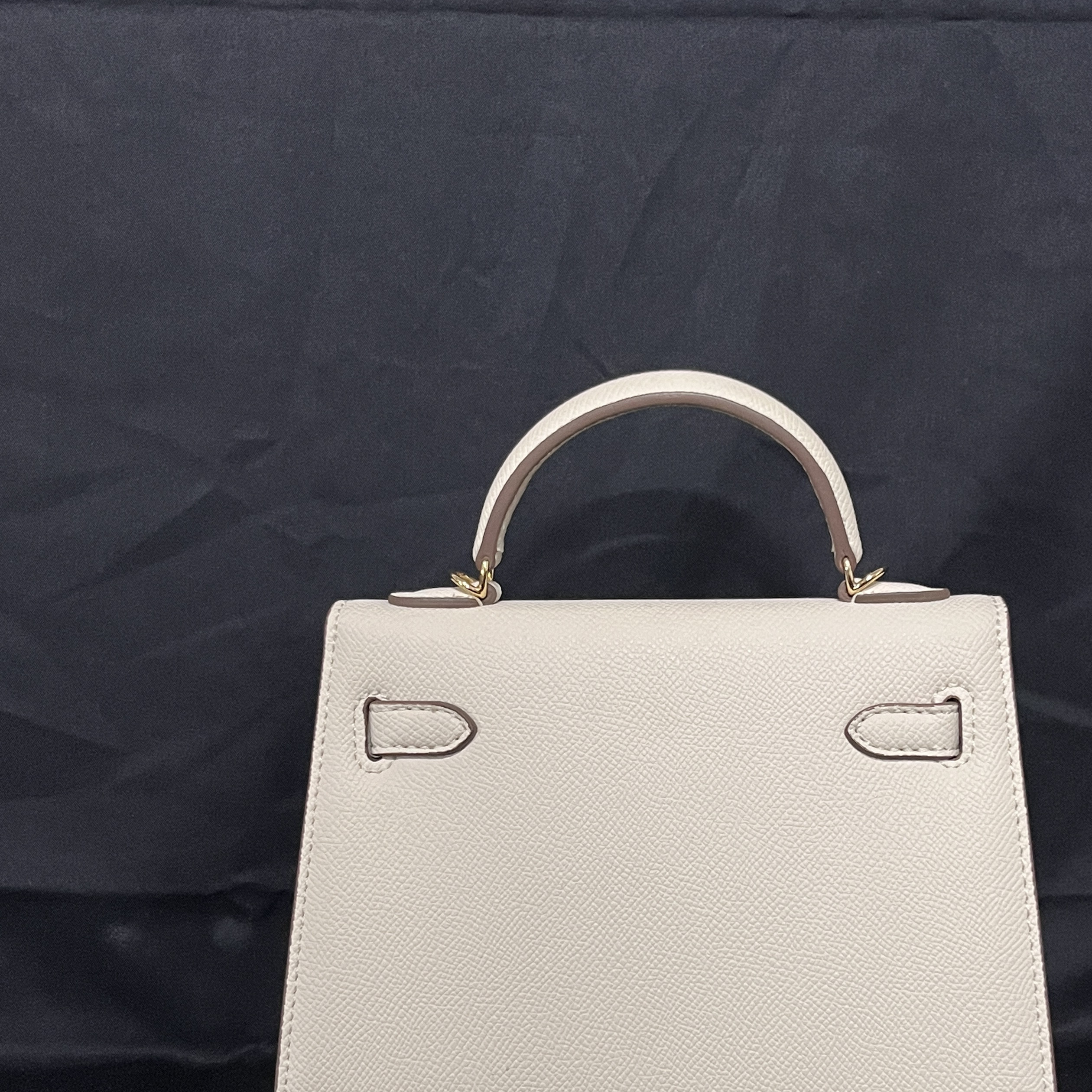 LQ-WITH-QUEEN真皮女包手提手掌纹白色22 0181