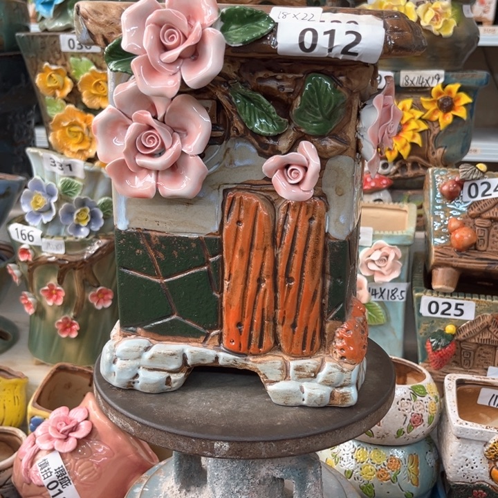 紫砂花盆粗陶材质多肉花盆