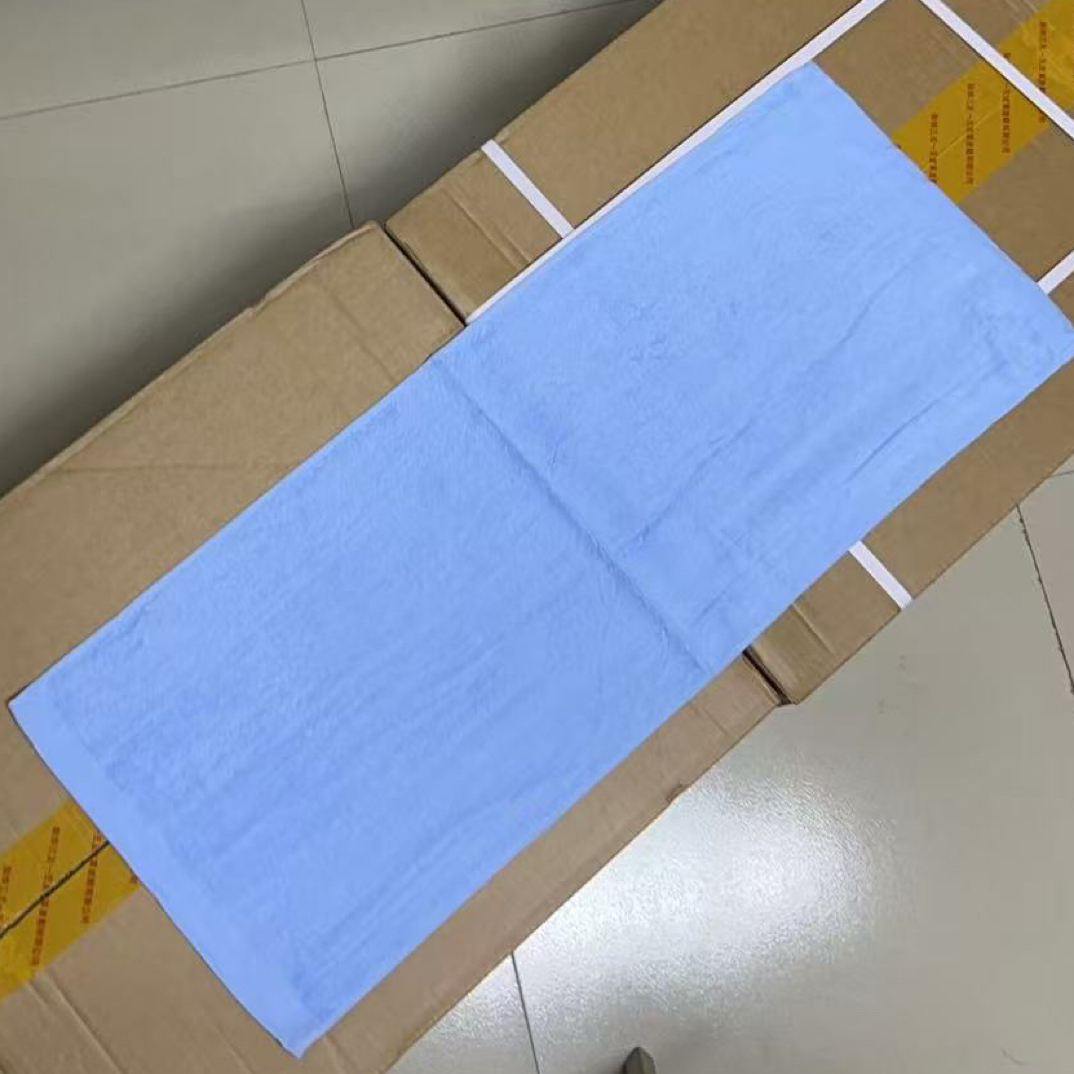 蓝色毛巾纯棉洗面巾工地宿舍超强吸水