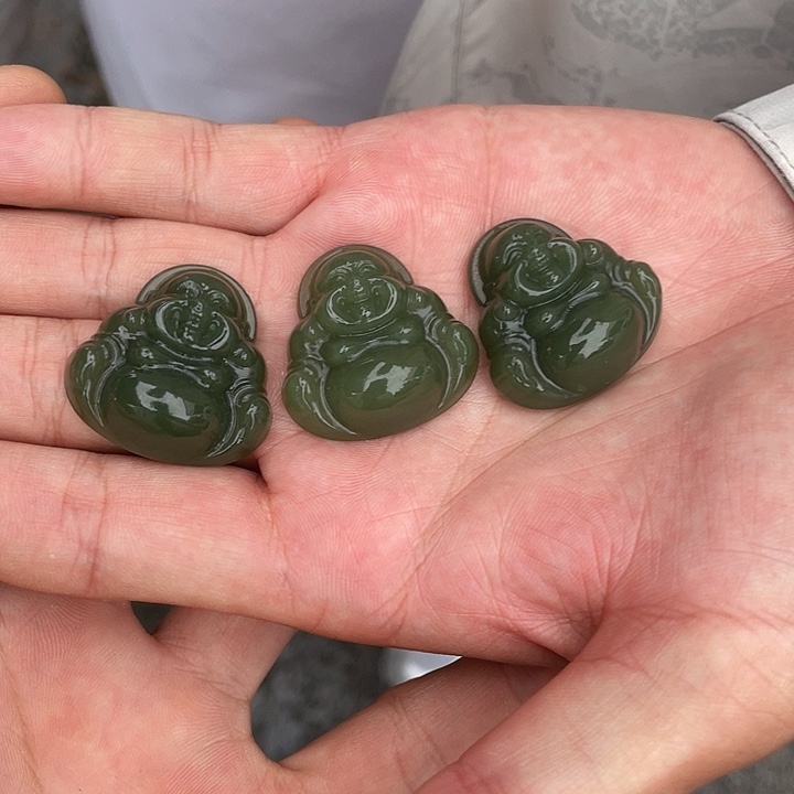 颈饰未镶嵌和田玉黄口佛公30多样性拍一发一