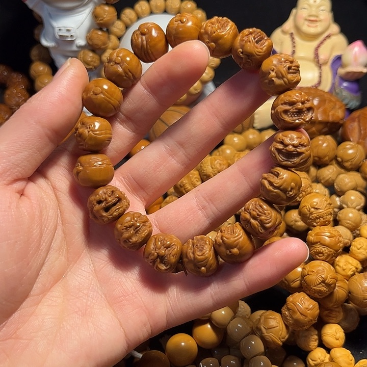 橄榄核手串/手链猴头精工恶僧