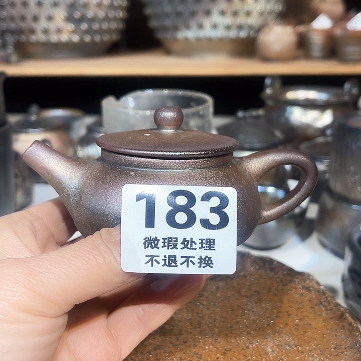 壶高温柴烧陶泥手工壶