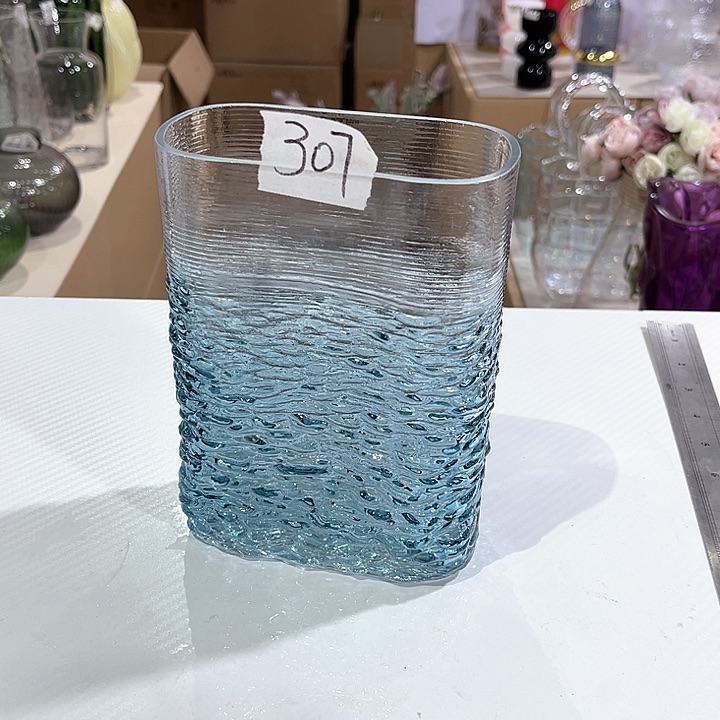 玻璃307高18口13玻璃花瓶嘎嘎好看