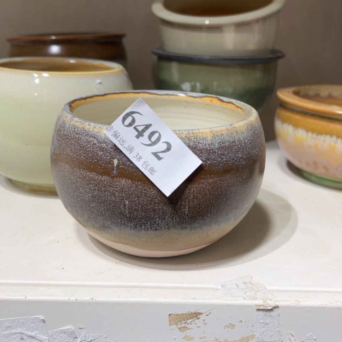 陶瓷口9高7 景德镇手工花盆