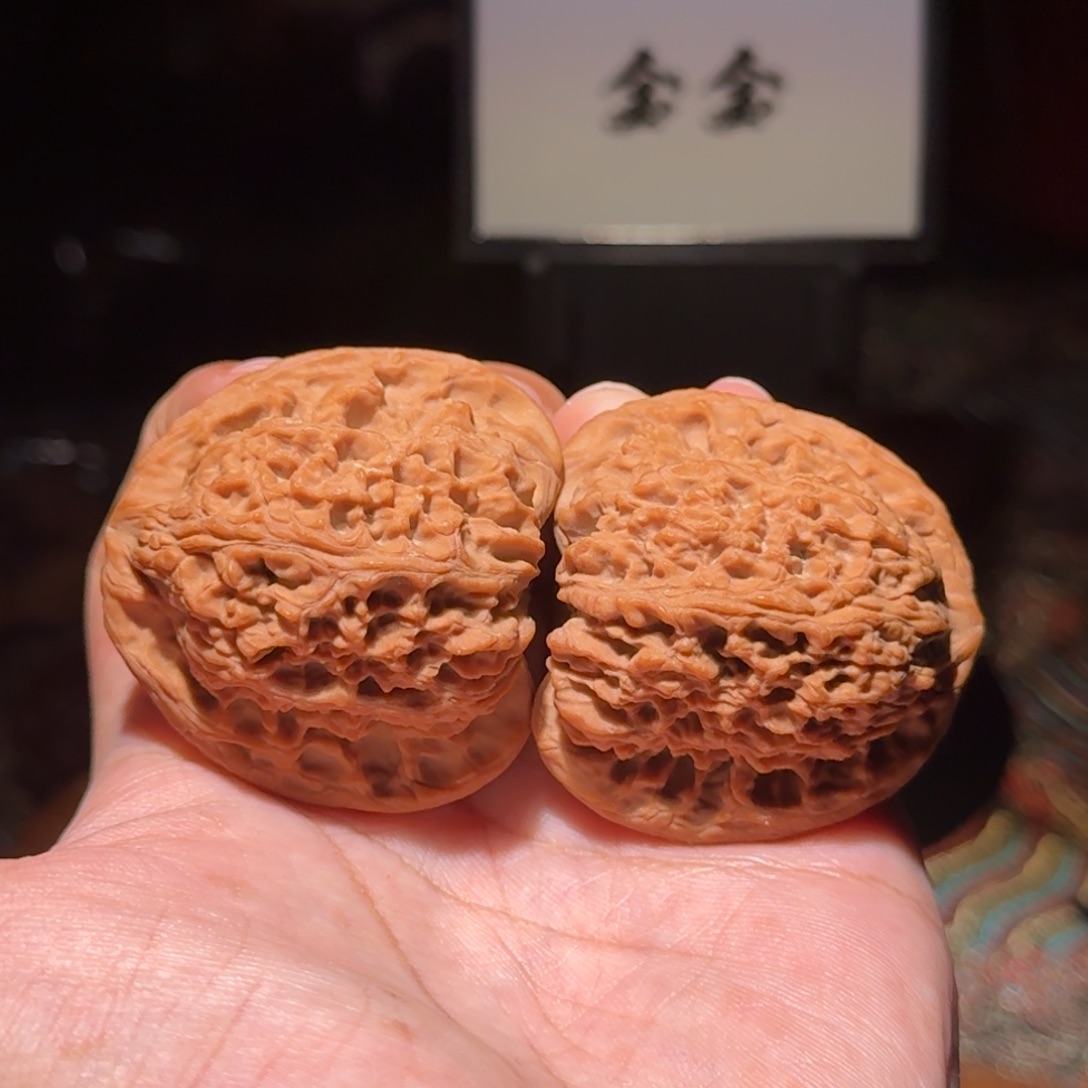 把件核桃720逐鹿南疆，尺寸46 44 44