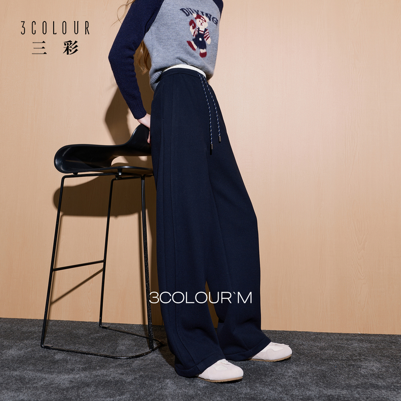 3650CC王专属休闲裤三彩2025冬季新款慵懒休闲加绒长裤松紧dbx