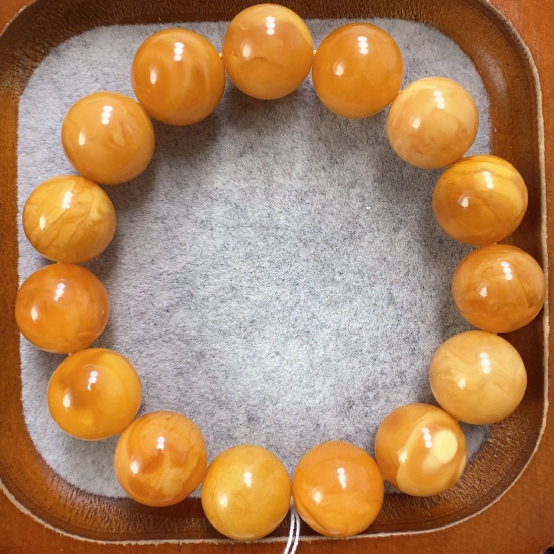 蜜蜡手串未镶嵌蜜蜡手串