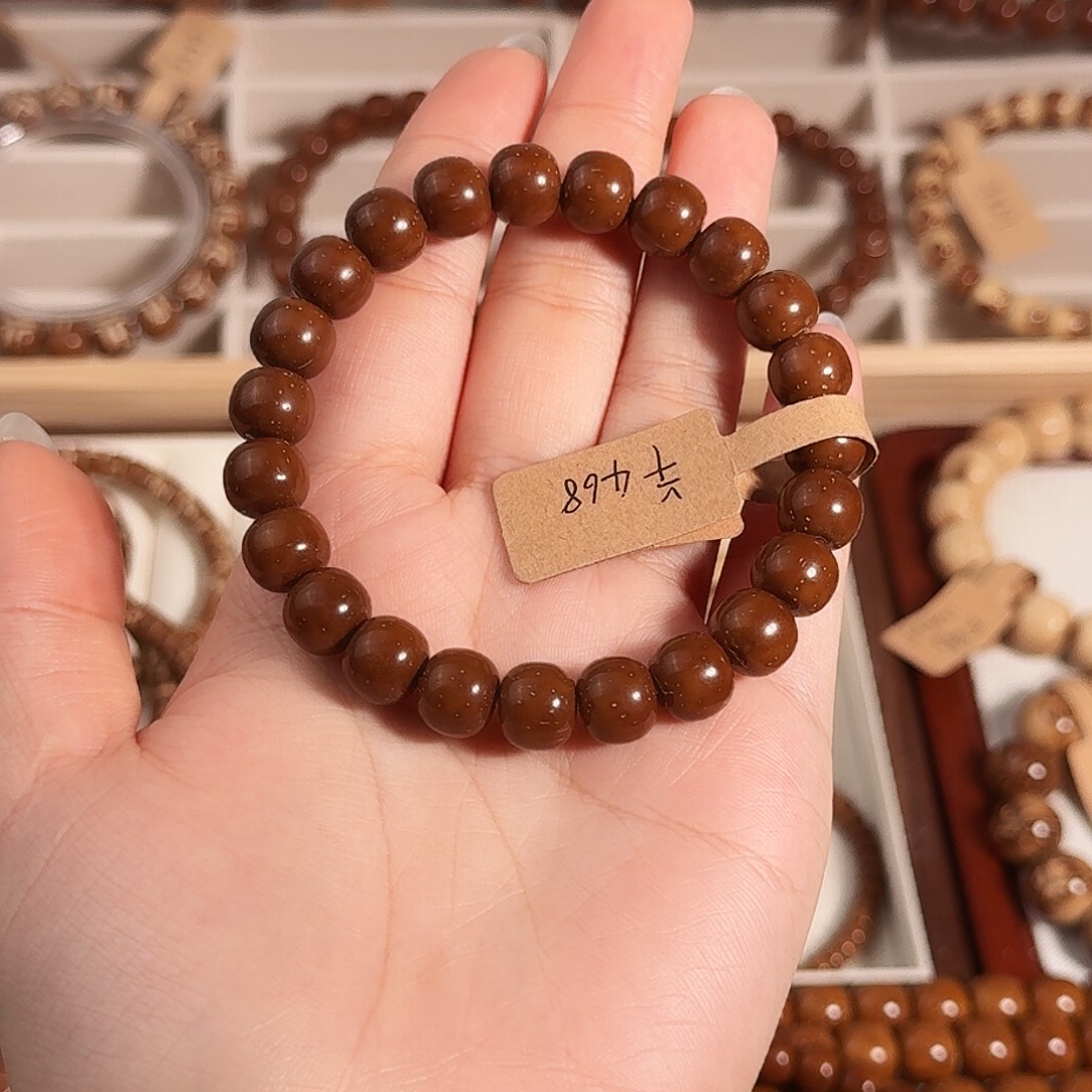 –***手串紫金鼠10*8.8棕黄实心紫金鼠老型眯眯眼