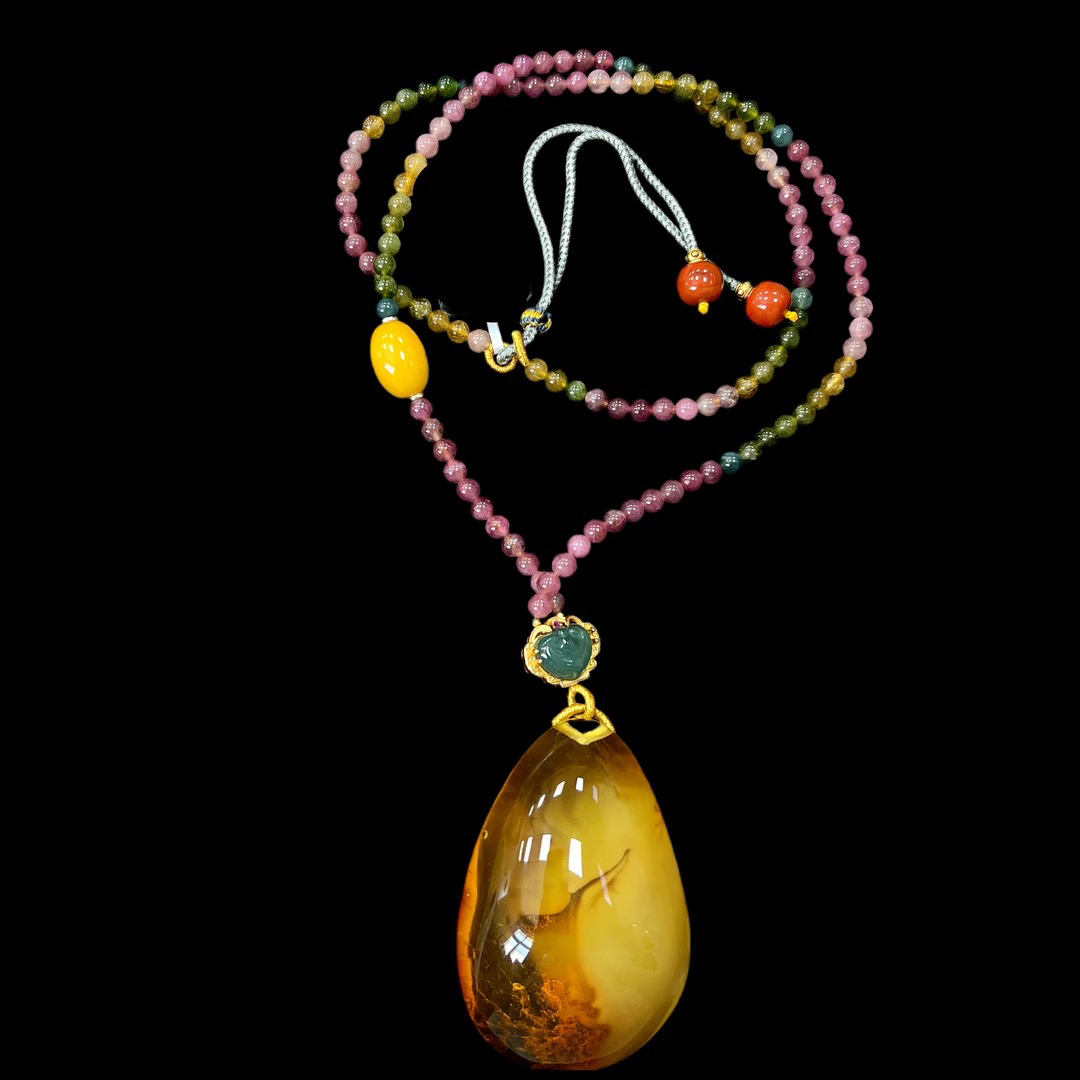 9000蜜蜡项链孤品