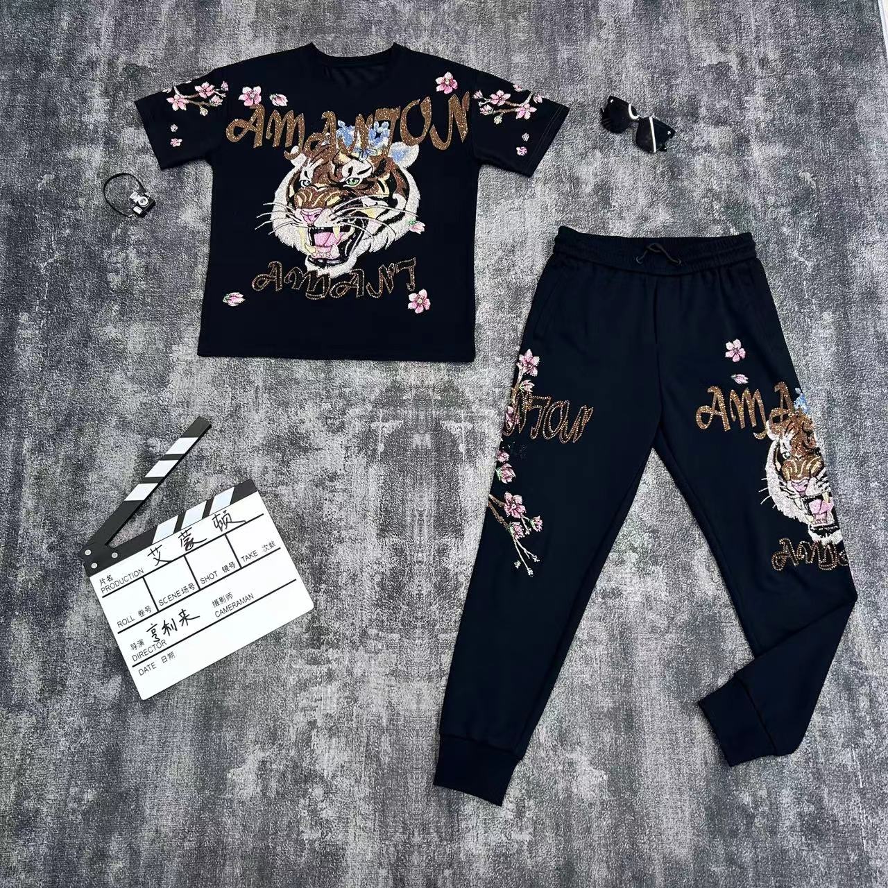 长袖时尚春季黑色款卫衣百搭男士春秋轻奢设计师11630-31帅气