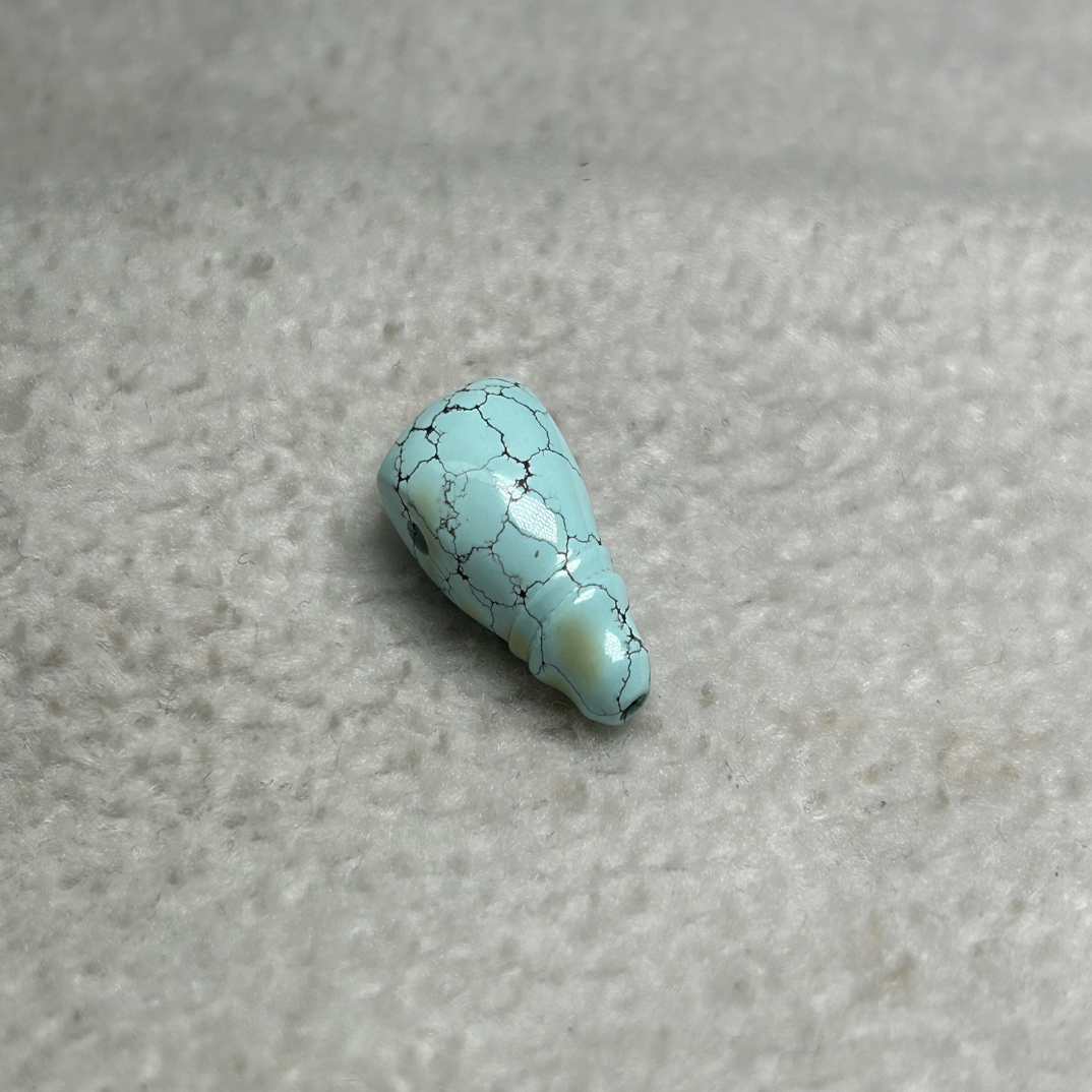 高瓷水草纹3通，2.1克