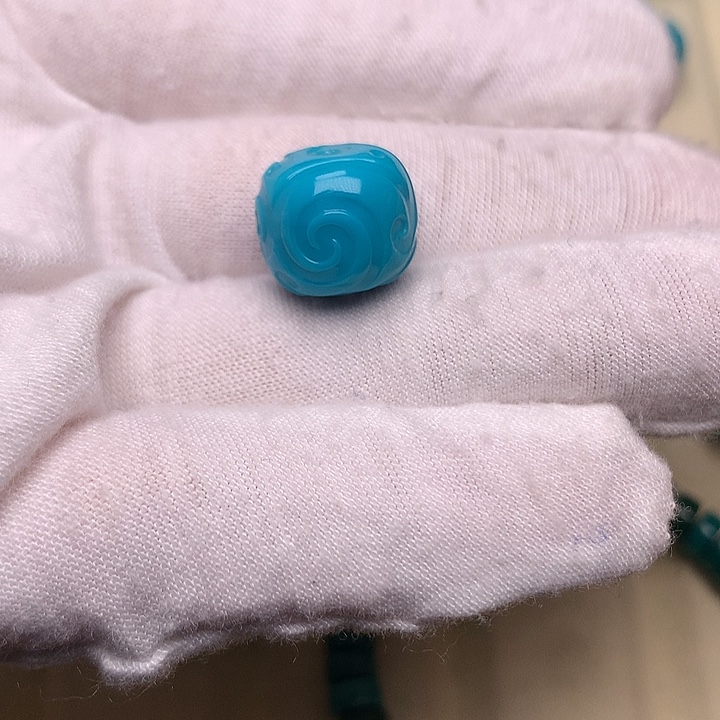 绿松石未镶嵌绿松石博古13.3