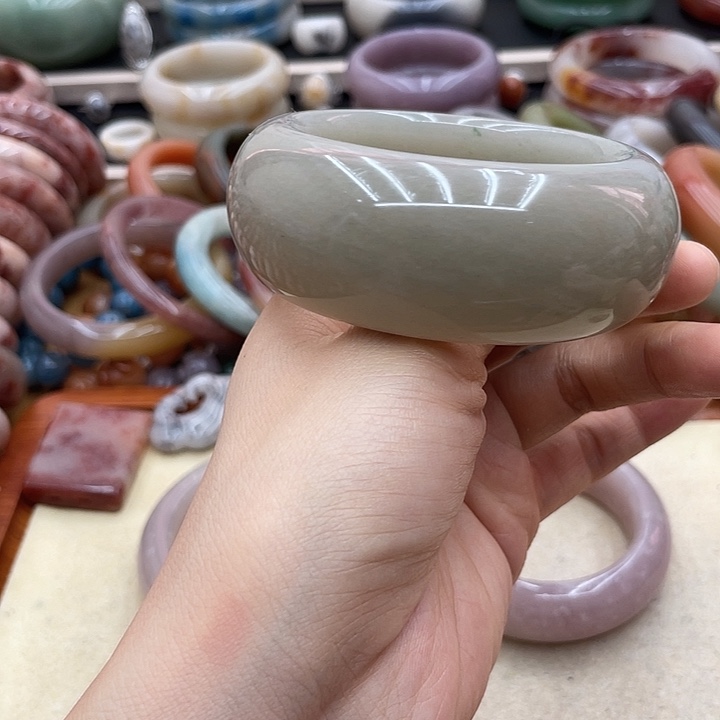 石英质玉圈口57未镶嵌