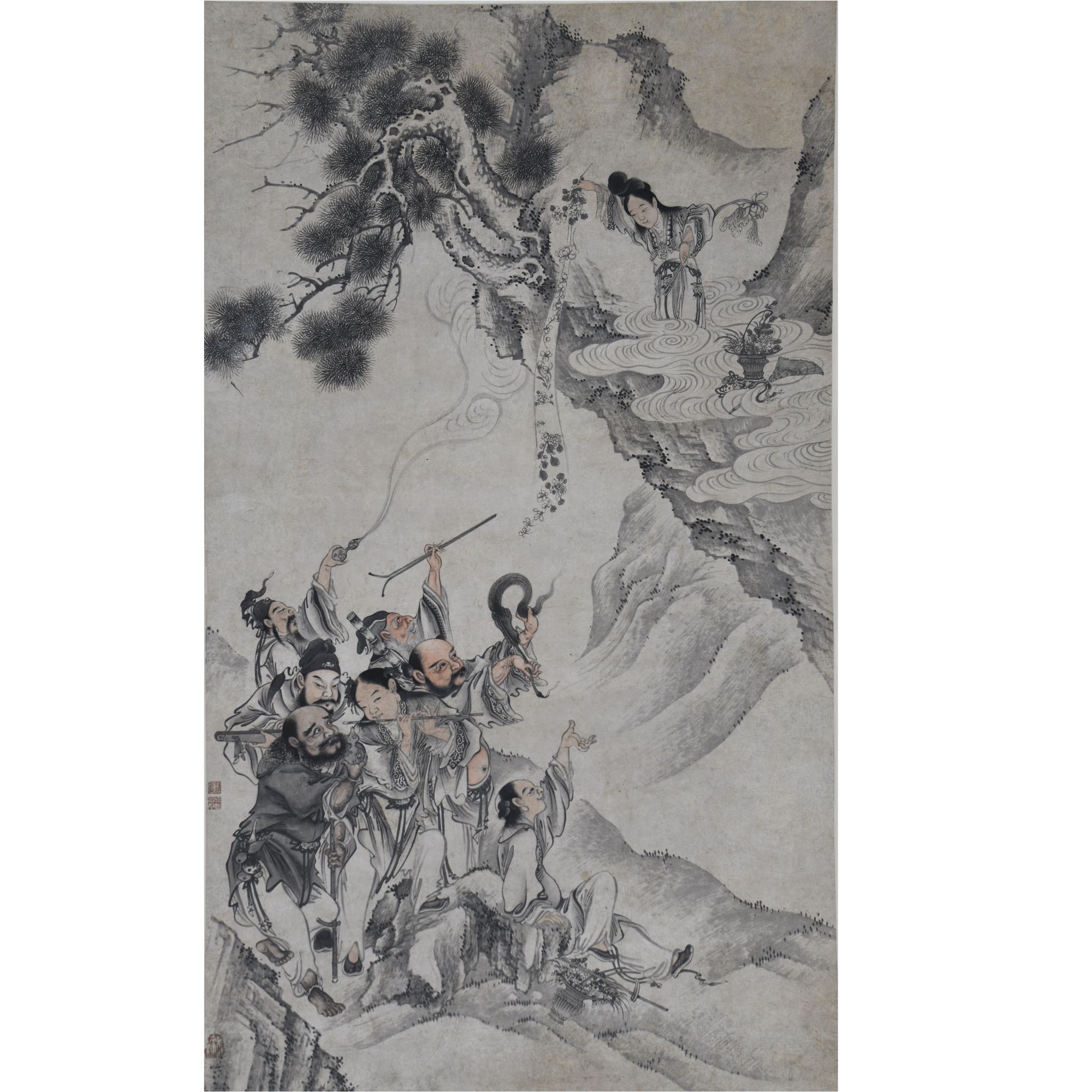 LOT.009杨云龙【八仙图】纸本立轴B0501-469预展