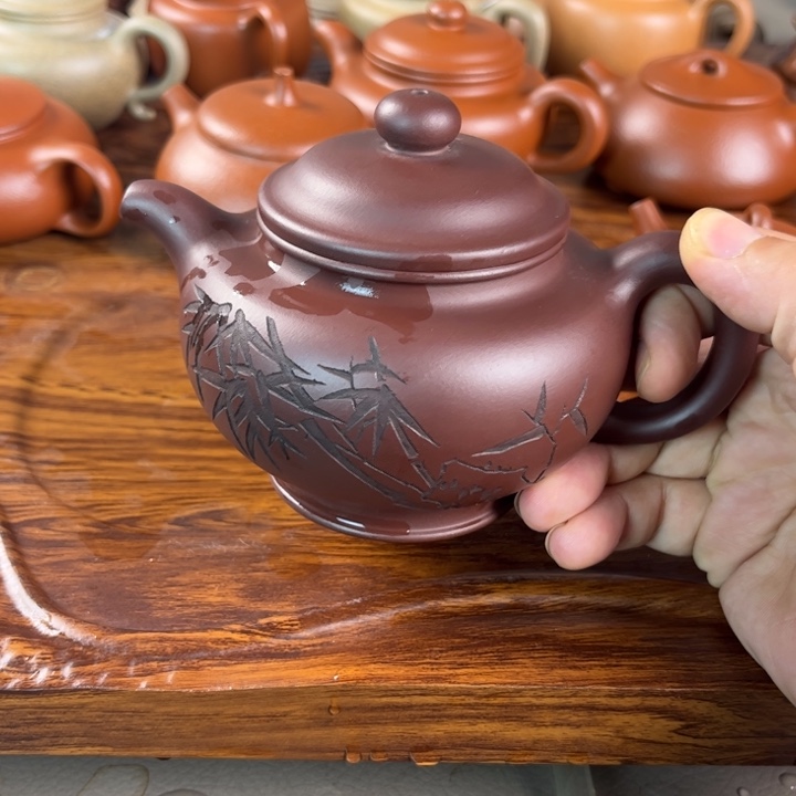 茶壶紫砂紫纱99099