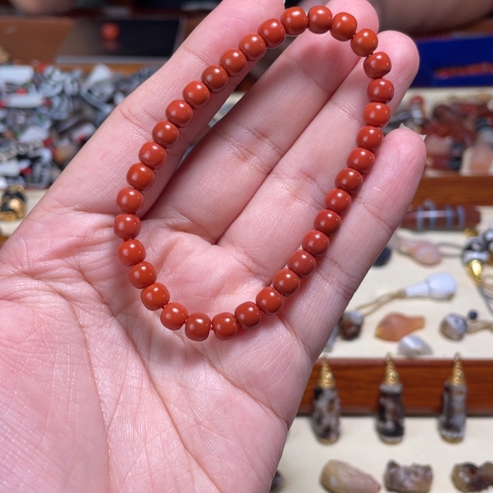 南红玛瑙未镶嵌颈饰56