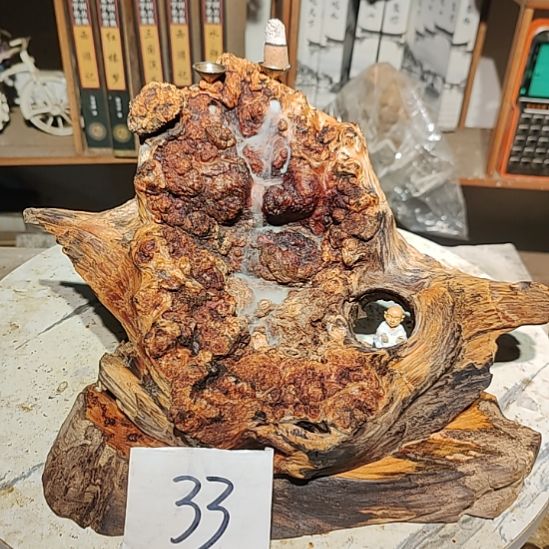 金***8泥塑33北沉香琥珀木天然造型山水