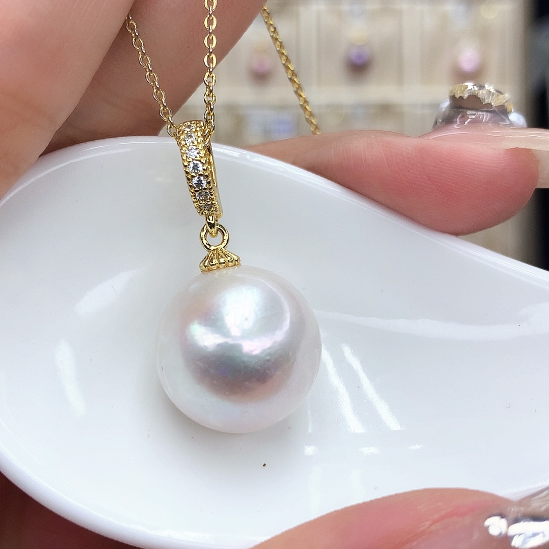 淡水珍珠合金吊坠(赠链)