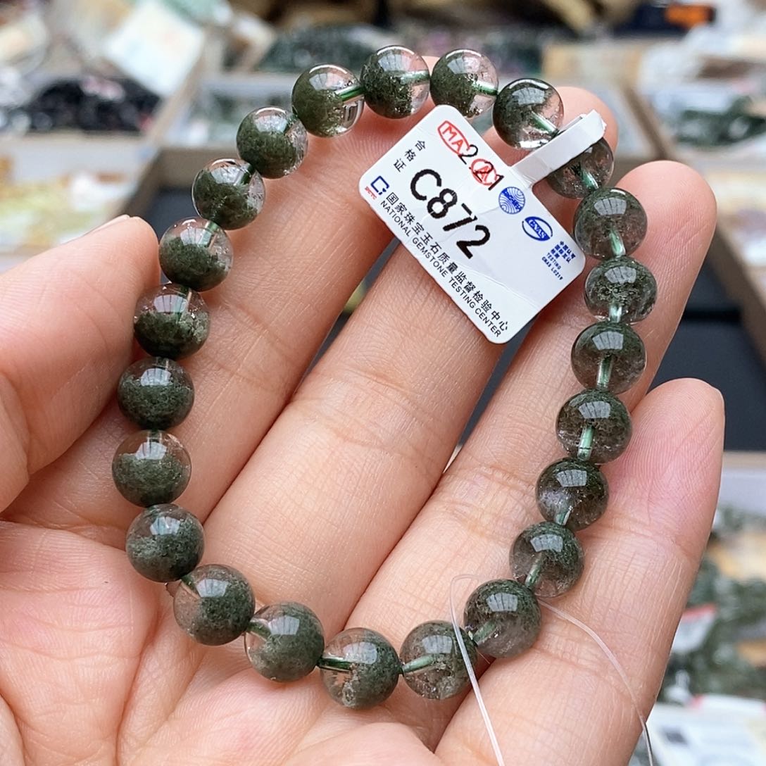 水晶手链未镶嵌C872绿幽灵