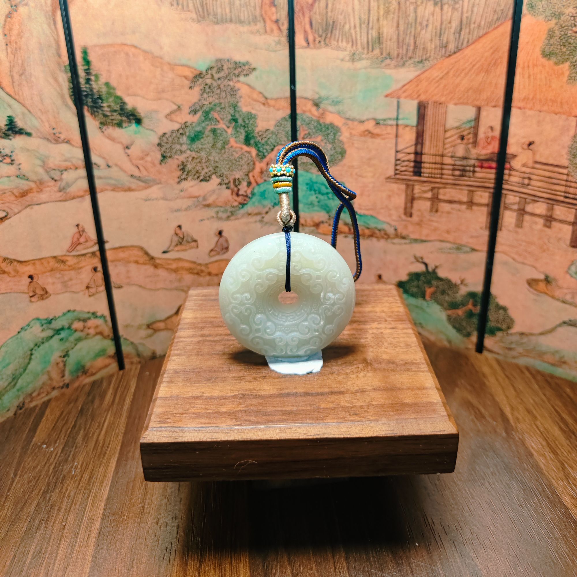 R和田玉平安扣吊坠0418