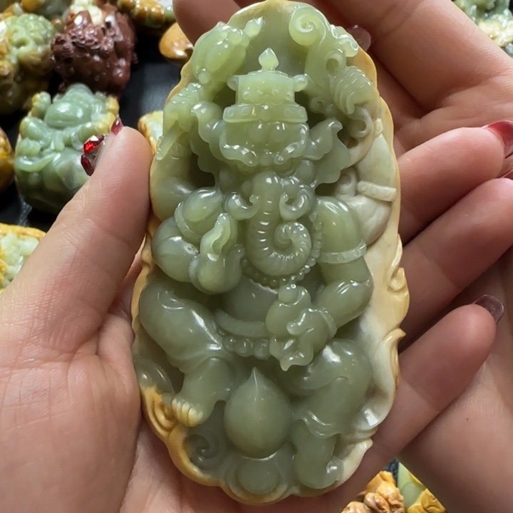 和田玉手把未镶嵌