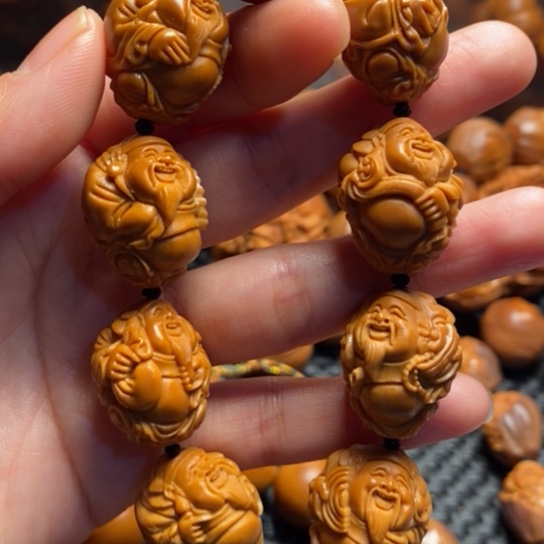 橄榄核吊坠算盘如意财神