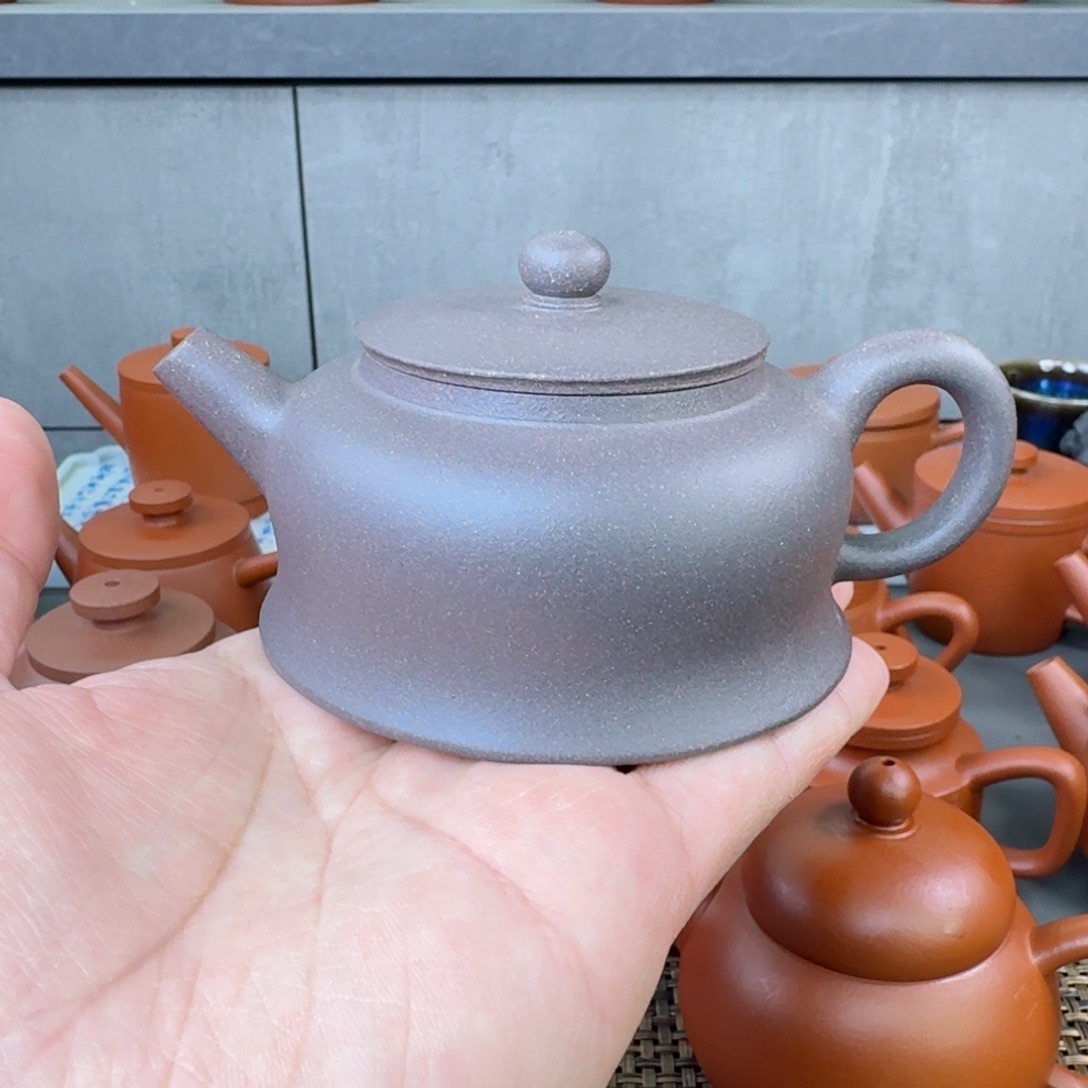 紫砂茶壶微瑕天青曲钟
