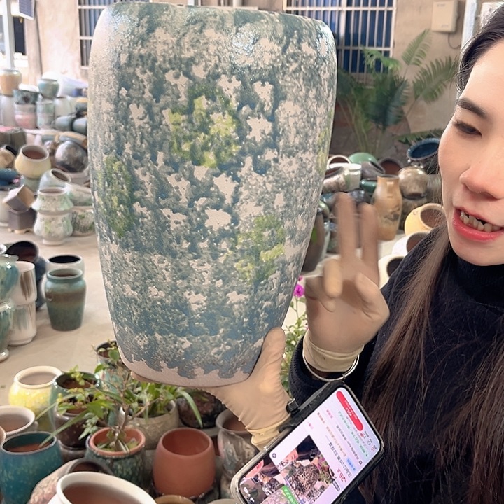 正品口20高33花盆……