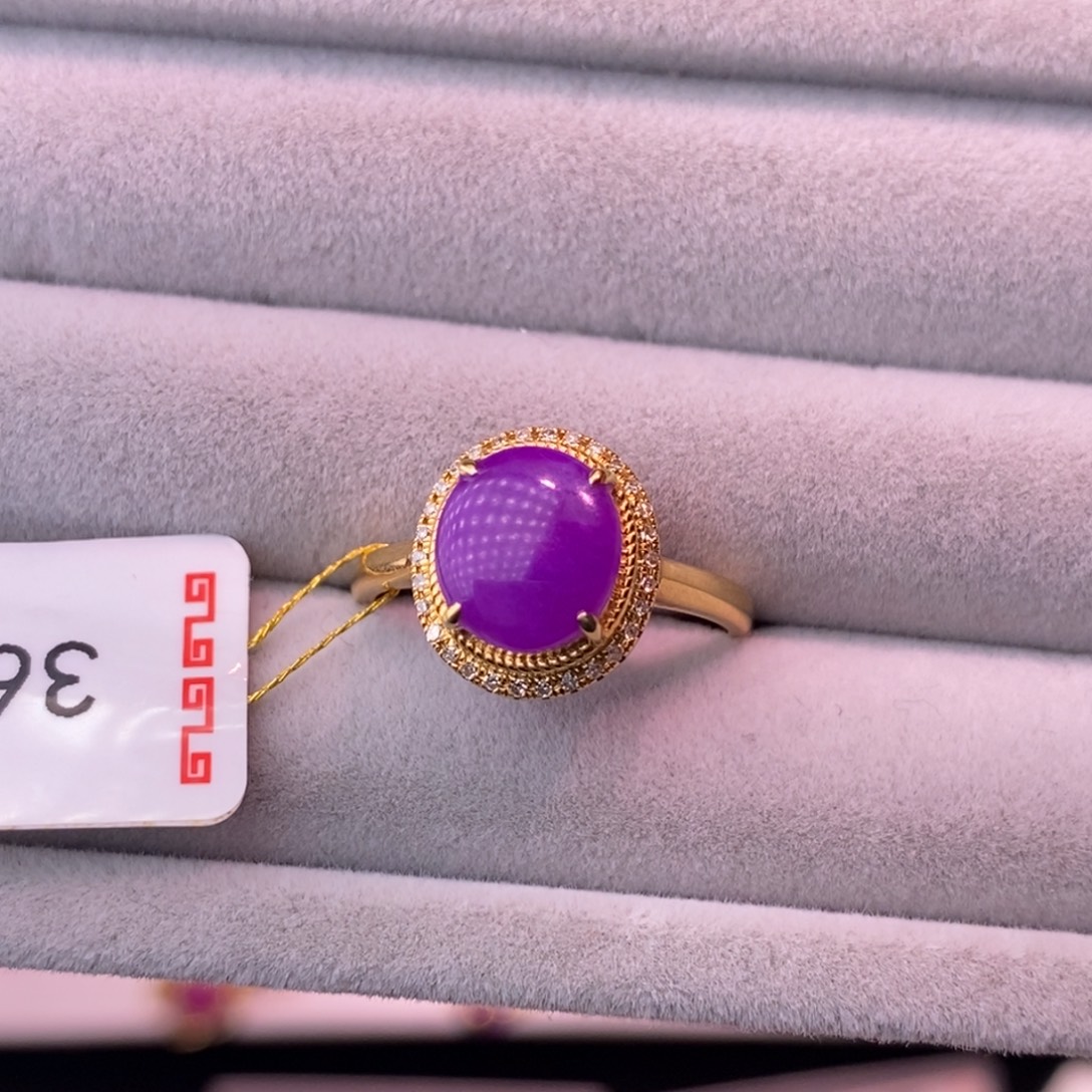 苏纪石（舒俱来）18K金镶嵌戒指