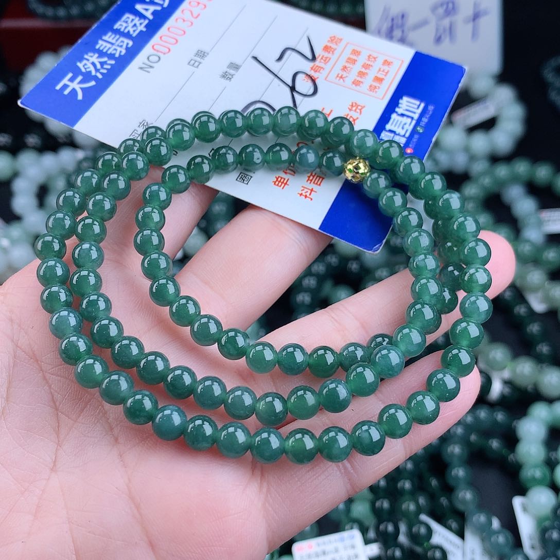 翡翠毛衣链未镶嵌