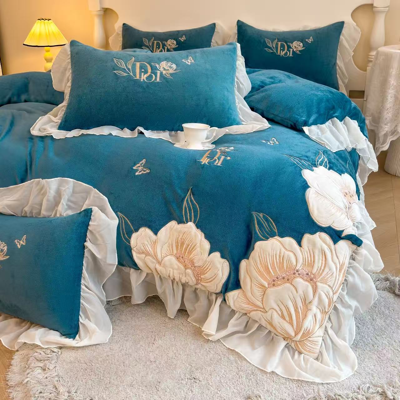 罗曼系列牛奶绒四件套-海清