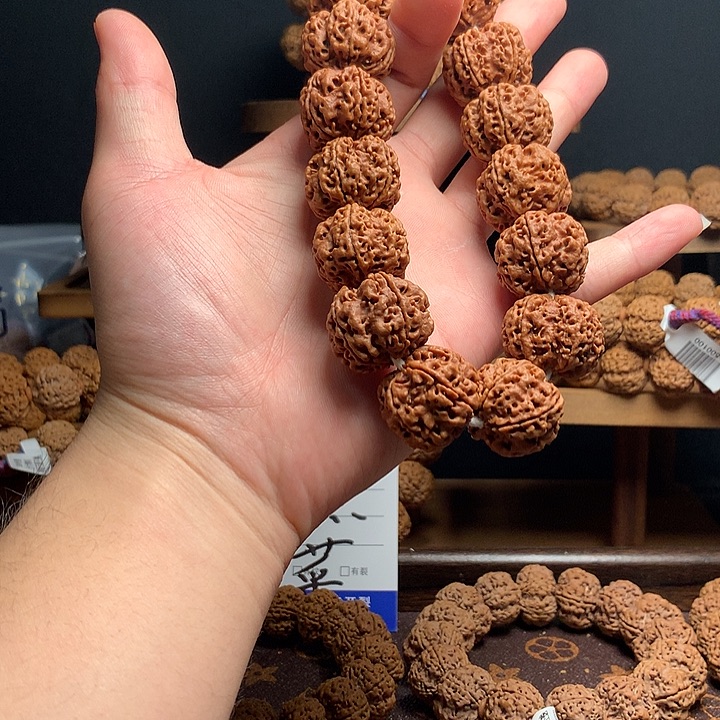 手串金刚菩提梁王梅花平头尾豆腐块24mm