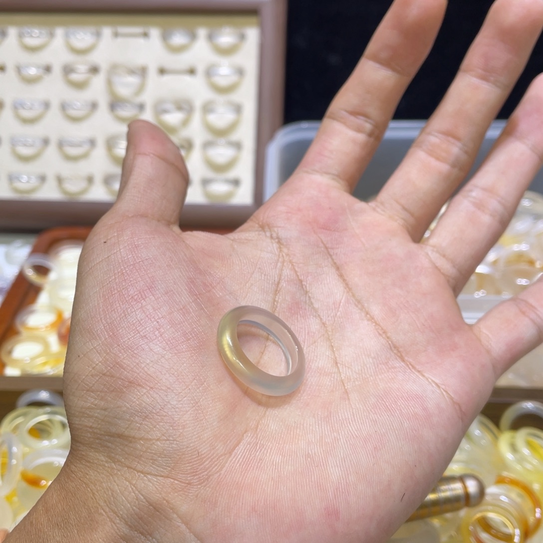 玛瑙/玉髓未镶嵌戒指596号港14