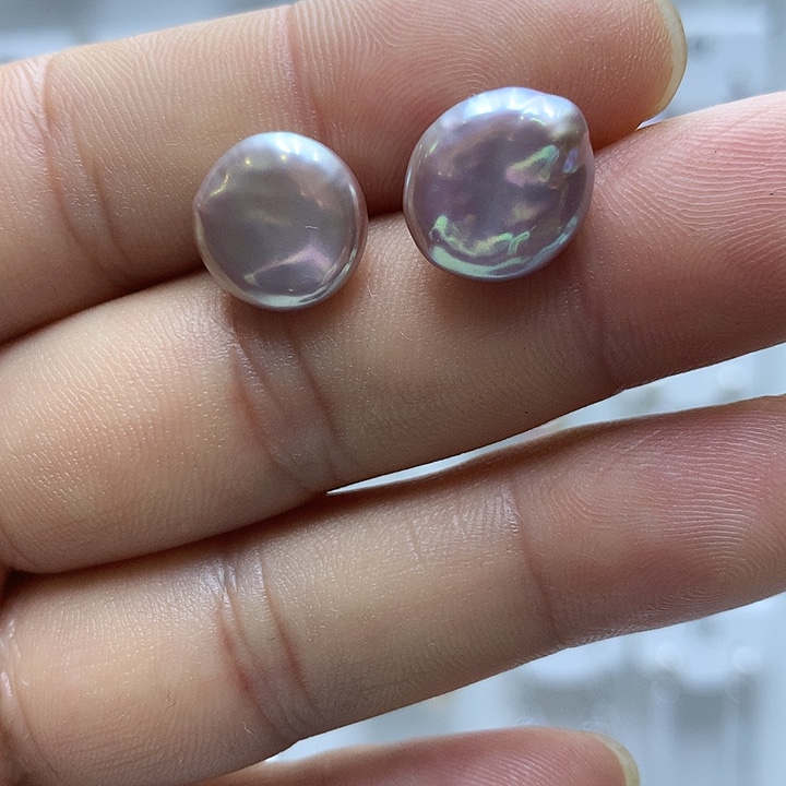 银S925镶嵌巴洛克淡水珍珠